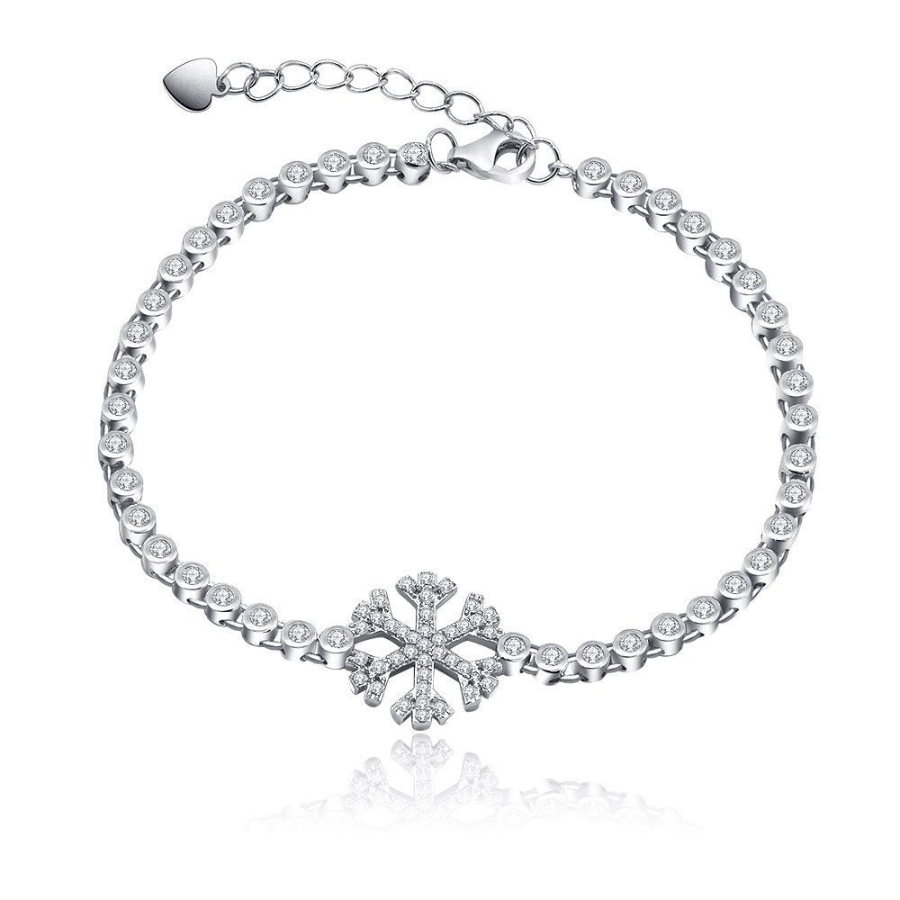 Snowflake Tennis Bracelet